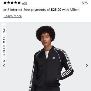 Adidas black jacket